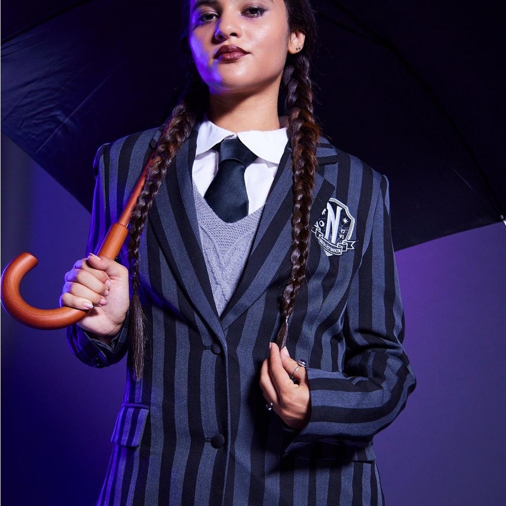 Wednesday Addams Cosplay Nevermore Blazer